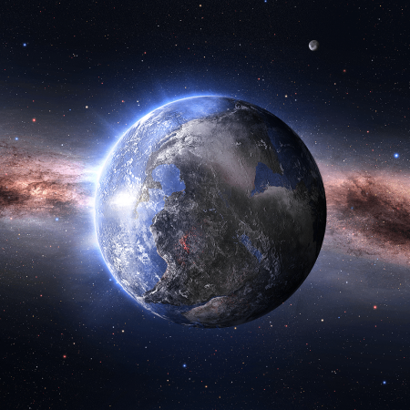 An image of earth from space.